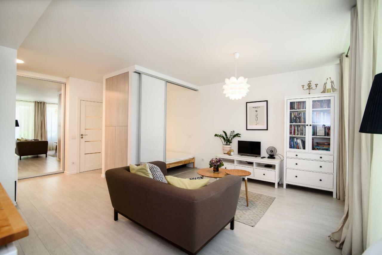 #Stayhere - Comfy & Stylish Studio With Green Patio Close To Old Town VNO Eksteriør billede